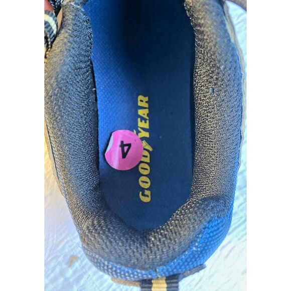 Boys GOODYEAR Striker-P  Tan Navy Blue Hiking Lace Up Outdoor Hiking Shoes -Sz 4 - Picture 3 of 11